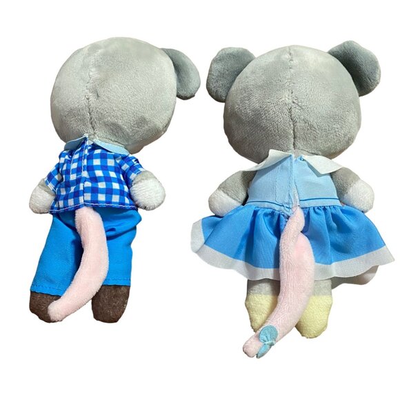 Tiny Tukkins Mommy Evelyn Daddy Ezra Mouse Mom and Dad Plush 7" Boy Girl - Picture 2 of 2